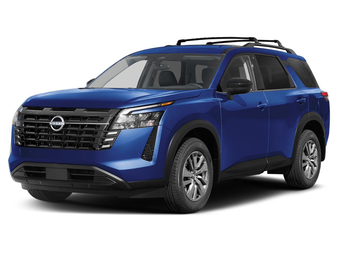 2026 Nissan Pathfinder SV Sport Utility 4D in Deep Ocean Blue Pearl — front three-quarter view