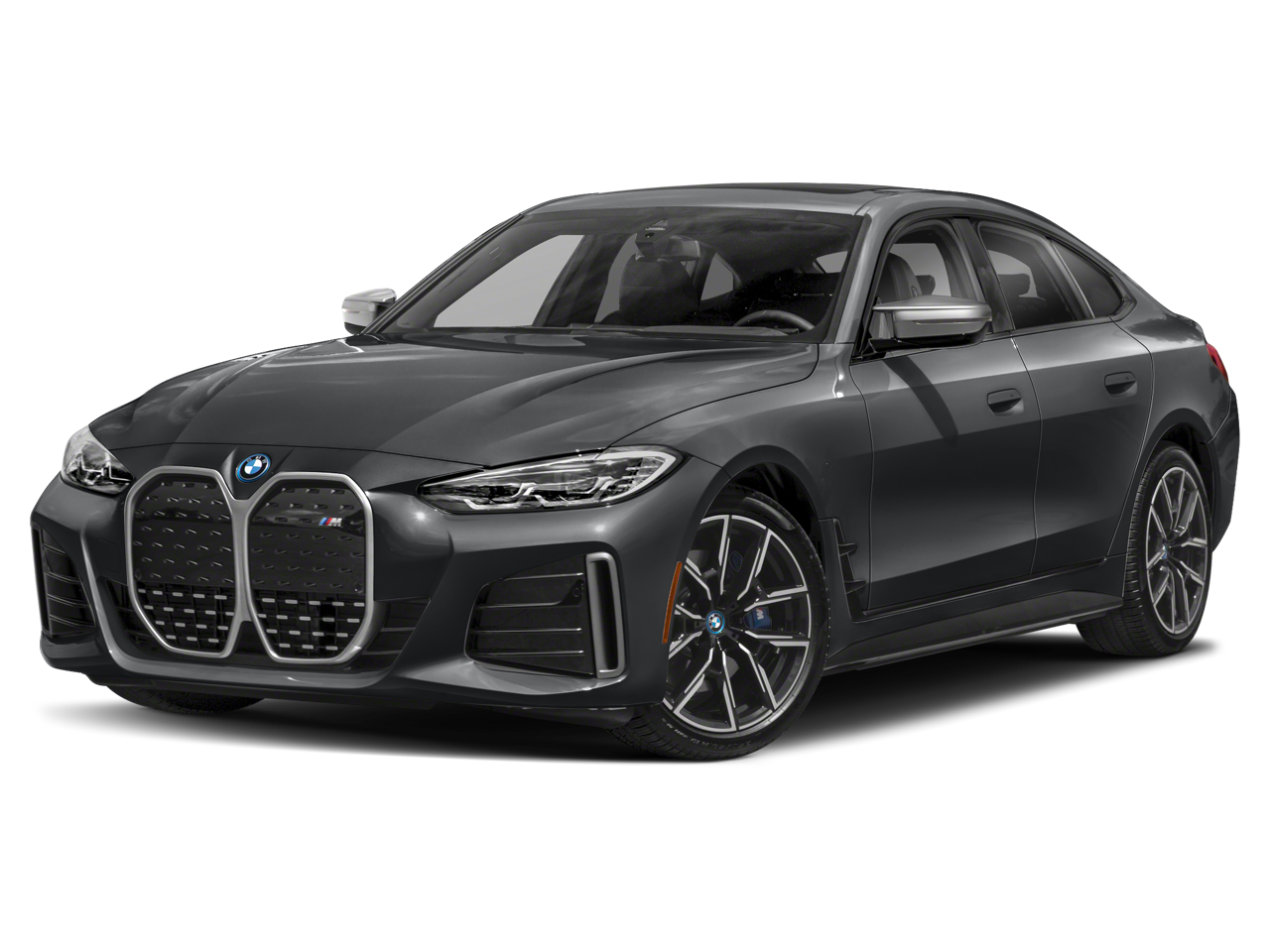 2023 BMW i4 eDrive35 Gran Coupe 4D in Black — front three-quarter view