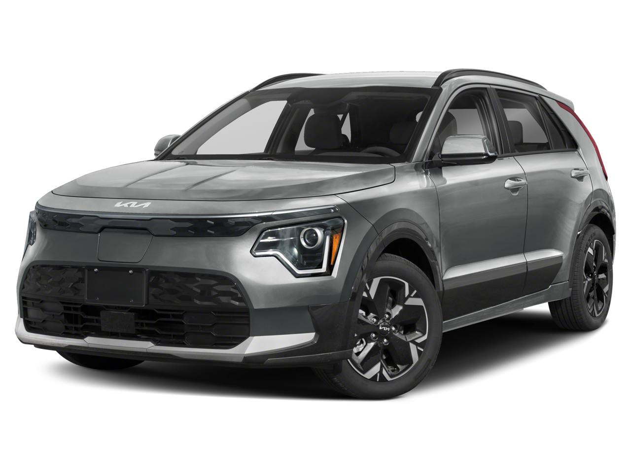 2023 Kia Niro EV Wind Wagon 4D in White — front three-quarter view
