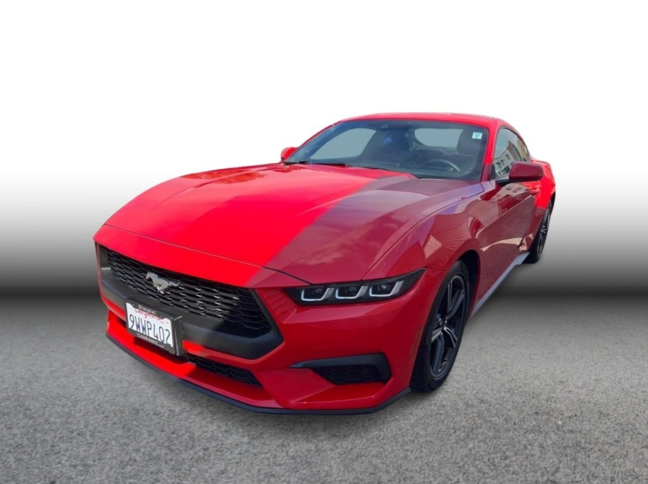 2024 Ford Mustang EcoBoost Coupe 2D in Red — front three-quarter view