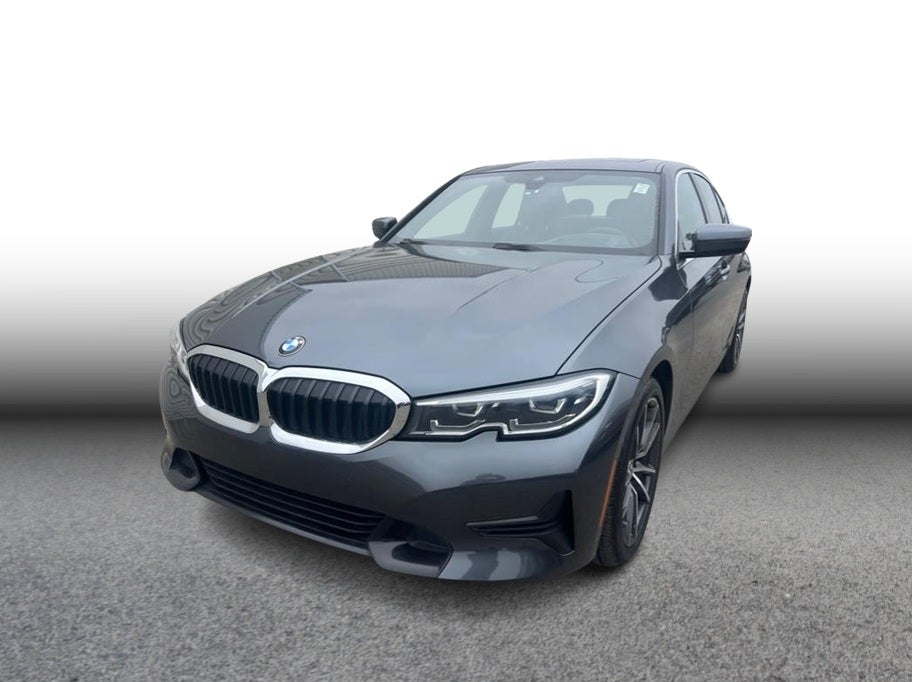 2019 BMW 3 Series 330i Sedan 4D in Gray — front three-quarter view