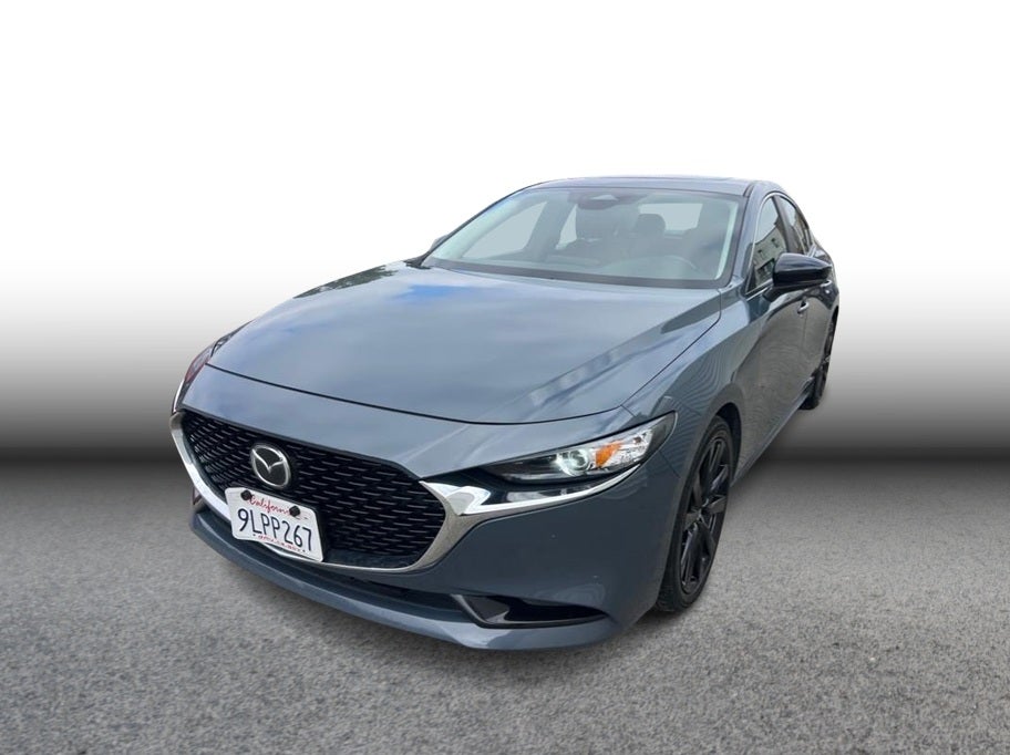 2024 Mazda MAZDA3 2.5 S Carbon Edition Sedan 4D in Gray — front three-quarter view