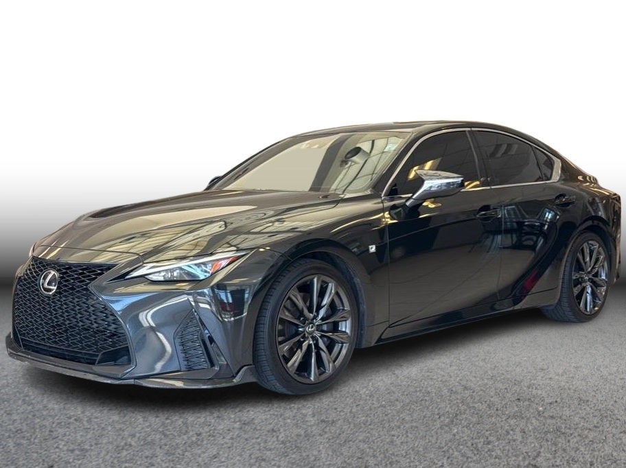 2024 Lexus IS IS 350 F SPORT Sedan 4D in Black — front three-quarter view