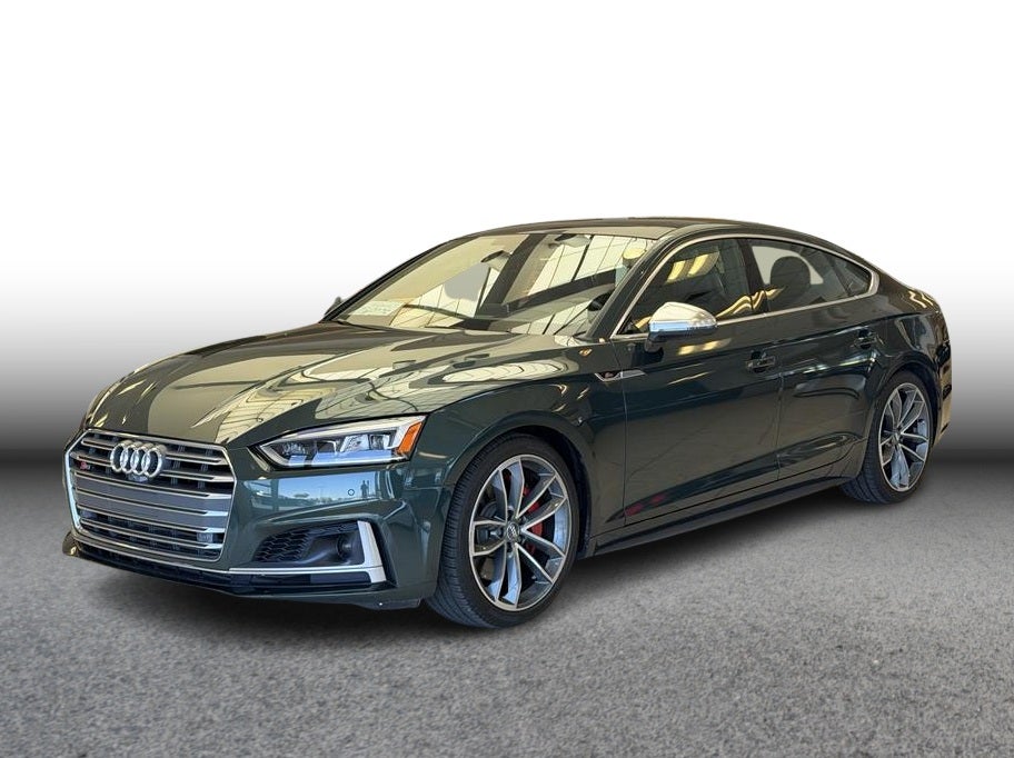 2018 Audi S5 Prestige Sedan 4D in Gray — front three-quarter view