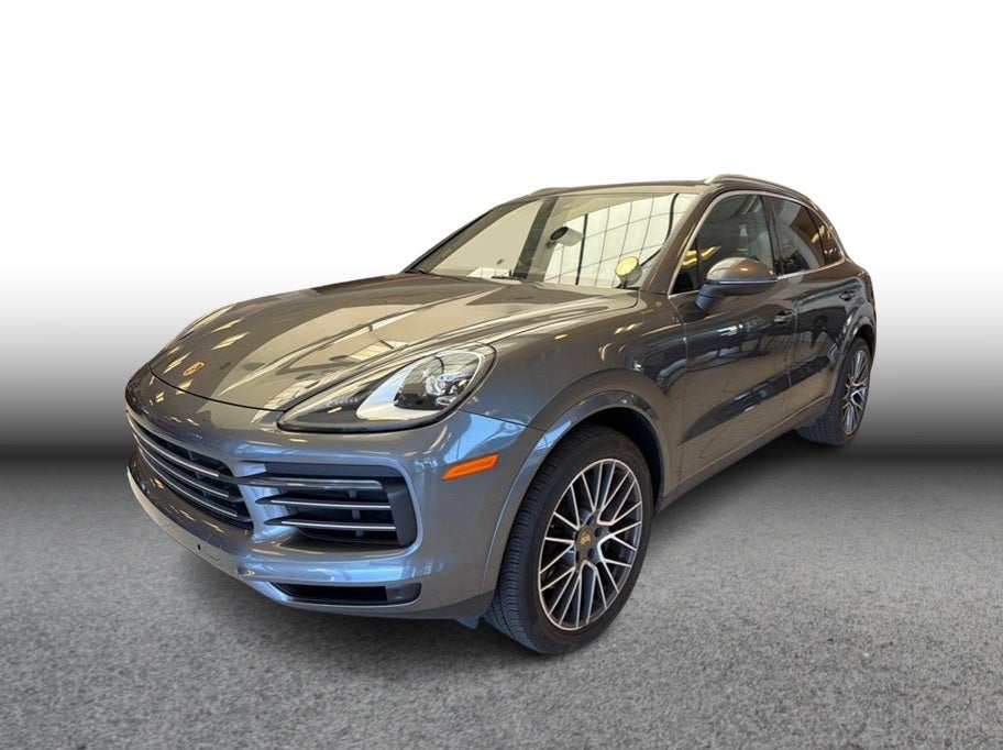 2023 Porsche Cayenne Sport Utility 4D in Gray — front three-quarter view