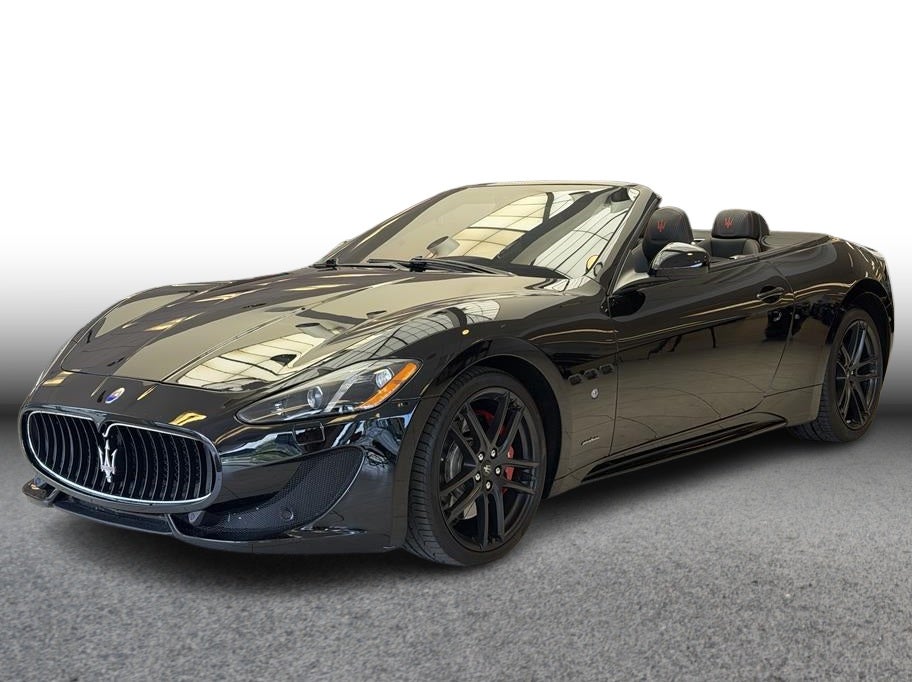2017 Maserati GranTurismo Sport Convertible 2D in Black — front three-quarter view