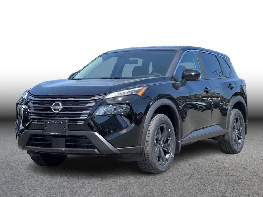 2026 Nissan Rogue SV (2026.5) Sport Utility 4D in Super Black — front three-quarter view