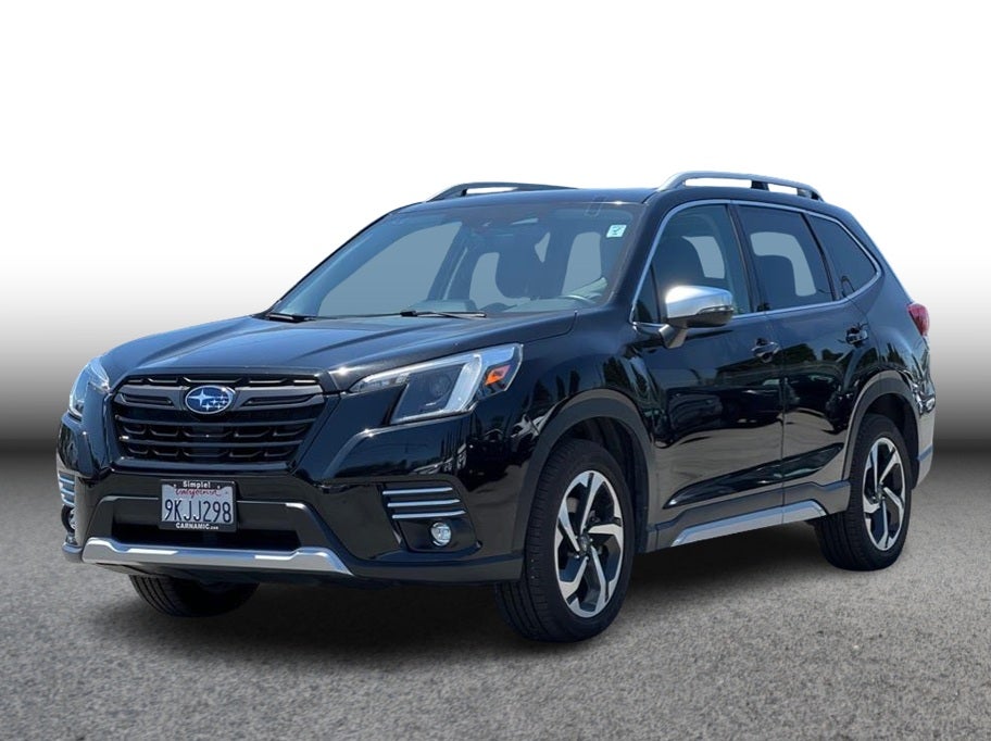 2024 Subaru Forester Touring Sport Utility 4D in Black — front three-quarter view